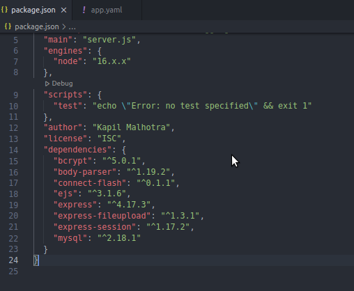 NodeJS MySQL library