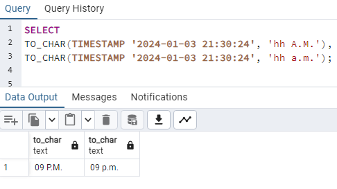 Get hour in AM/PM format from timestamp