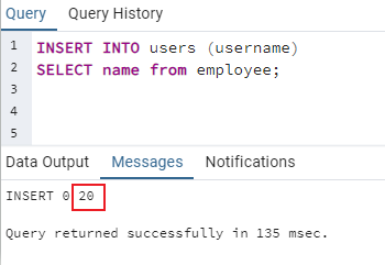 INSERT data from another table using SELECT query example